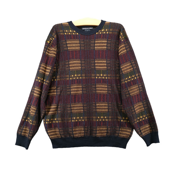 Northern Isles Men's Sweater Multi Large Pullover Crew Neck Grandpa Cosby - Picture 1 of 11
